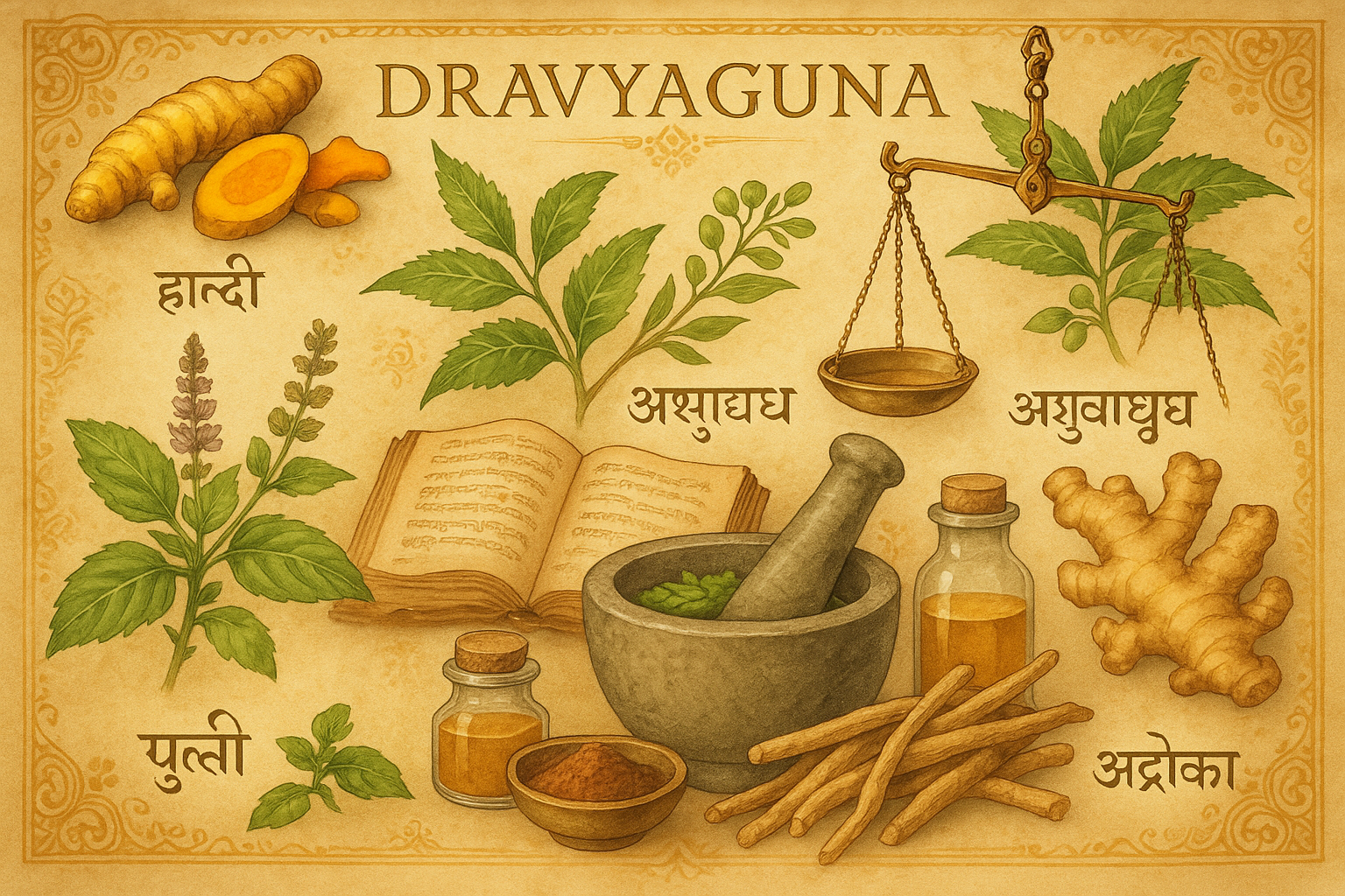 Dravyaguna : The Ayurvedic approach to medicine and treatment